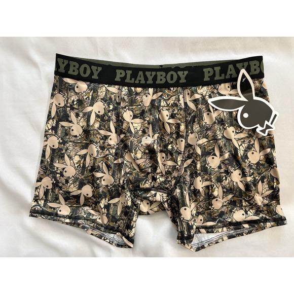 PLAYBOY Other - NEW PLAYBOY Boxers Playboy Boxer Briefs Mens Large Multicolor Playboy Bunny